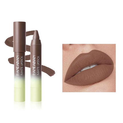 Lipliner Lip Liner Waterproof 8 Color Matte Crayon High Color Rendering Waterproof Cup Free Lipstick Tubular Lipliner Lasting