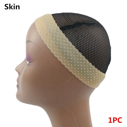 1PC Silicone Seamless Non Slip Wig Hair Band with Stretchy Silicone Wig Cap for Wig and Sport Yoga