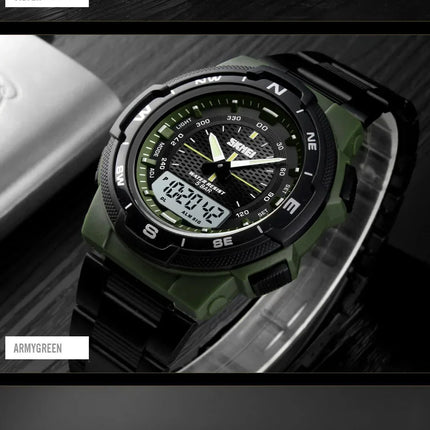 SKMEI 1370 Luxury Full Steel Business Waterproof Watch Relogio Masculino Watch Men Fashion Sport Quartz Clock Mens Watches