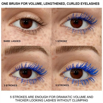 Colorful Silk Mascara Waterproof Lasting Mascara Yellow Black Cream Thickening Lengthening Curling Smudge-Proof Makeup Cosmetic