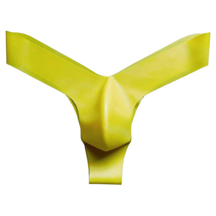 Seamless Mens Latex Underwear Transparent Thongs and Briefs with Pouch Design Low Waist Erotic Lingerie for Men