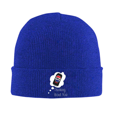 Thinking Bout You Pepsi Max Warm Knitted Cap Winter Knit Bonnet Hat Skullies Beanies Hip Hop Caps for Unisex
