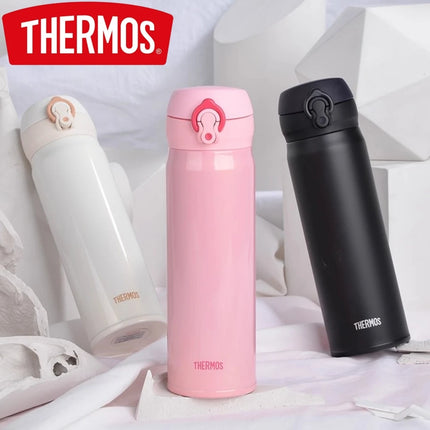 THERMOS 350/500ML Water Bottle Vacuum Flask Stainless Steel Thermal Mug, Hot Cold Keep 6-12H,Leakproof for Office Outdoor Travel