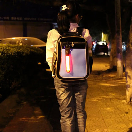 LED Glowing Luminous Reflective Backpack Hanging Light Night Running Safety Alert Kids Adult Hand Strap Wristband Outdoor Sports