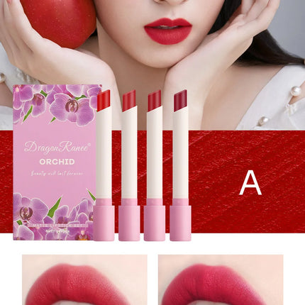 4PCS Velvet Matte Lipstick Set Long Lasting Waterproof Non Stick Lip Makeup Creative Cigarette Design Sexy Beauty