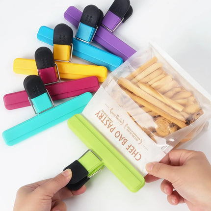 3-12PCS Multi Purpose Sealing Clip Durable Kitchen Snack Holder Food Bag Clip Storage Organizer Moisture-proof And Leak Proof