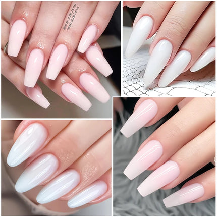Baby Boomer Extension Nail Gel Set UV Builder Ombre Nails Camouflage Quick Extension Gel Extended Nails Art Gel Kits Manicure