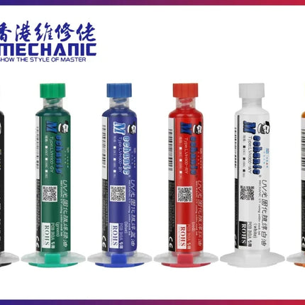 MECHANIC 10CC UV Curing Mask Ink Quick Drying Oil for Mobile Phone BGA PCB Paint Prevent Corrosive Arcing curing welding tool