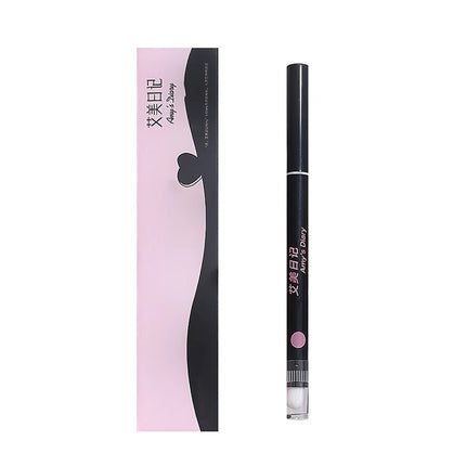 1Pc 3 Essential Colors Triple-Ended Waterproof Matte Lip Liner Pencil with Brush - Long-Lasting Non-Stick Natural Lip Makeup