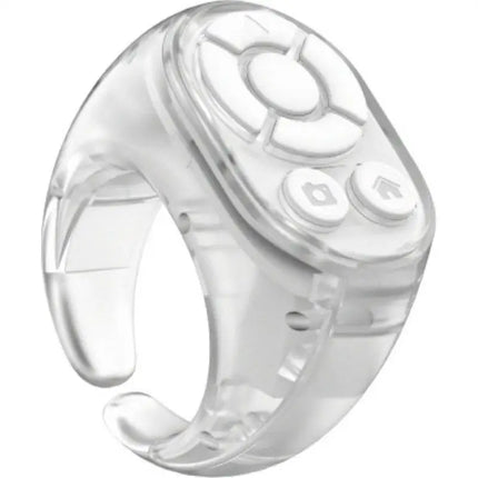 Transparent Scrolling Ring Remote for TikTok YouTube Instagram Video Scroller Page Turner Clicker Bluetooth Camera Shutter