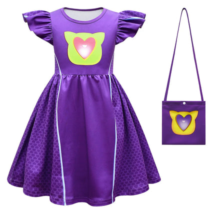 Children Dresses Cosplay SuperKitties Dress for Girls Super Kitties Costume Sparks Girls A-Line Dress Party Gift Ginny Clothing