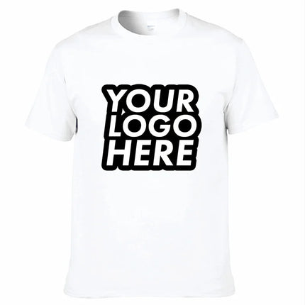 Unisex Custom Design LOGO Printing Personalized Tshirt Men's Harajuku Text Photos Clothing Cotton T-shirt Customized Tees Tops