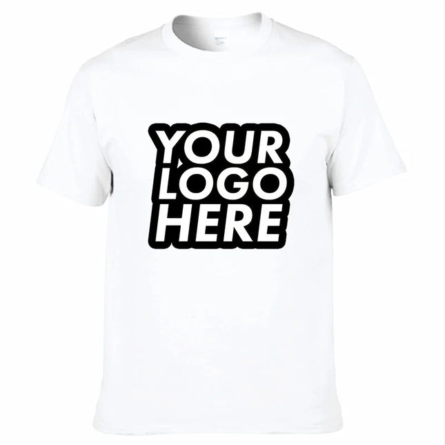 Unisex Custom Design LOGO Printing Personalized Tshirt Men's Harajuku Text Photos Clothing Cotton T-shirt Customized Tees Tops