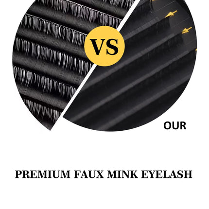 Lashprofessor 16Rows Wholesale Eyelash Extension Soft Natural Russian Volume Classic Individual Lashes Faux Mink Cilios Supplies