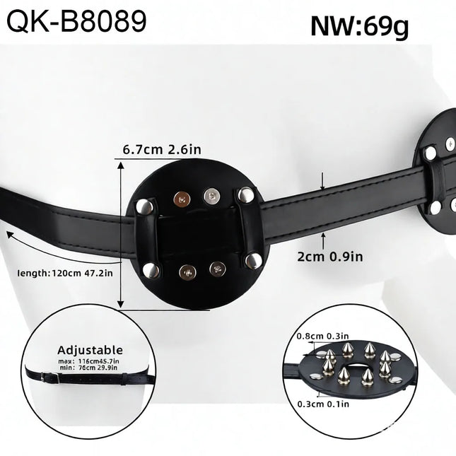 QKKQ Bra Harness Chest Bandage Straps Nipple Clamps Breast Binder Leather Belt Nipples Restraint BDSM Sex Toys For Women Men 18+