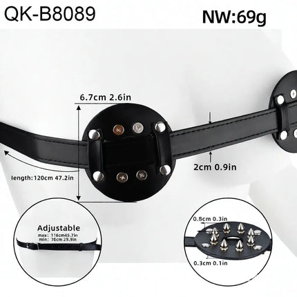 QKKQ Wearable PU Leather Strap On Chest Bondage Nipple Stimulation Female Breast Binder BDSM Sex Toys For Women Men Erotic Games
