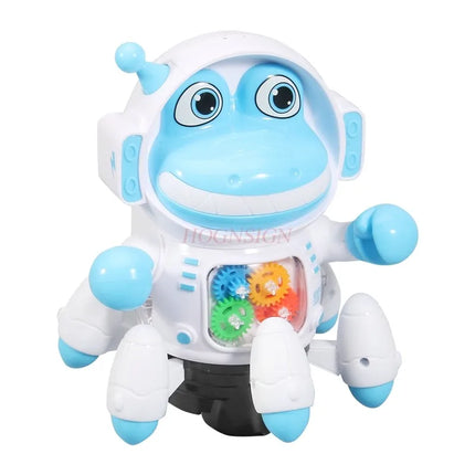 Electric space crocodile toy for children to sing and dance, 1-3 year old baby puzzle, omnidirectional walking fish