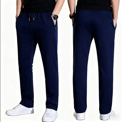 Thin Men's Sweatpants Joggers Pant Sport Tracksuit Wide Leg Straight Trouser Plus Size 5xl 6xl 7xl Sportswear 2025 Spring Z1A1