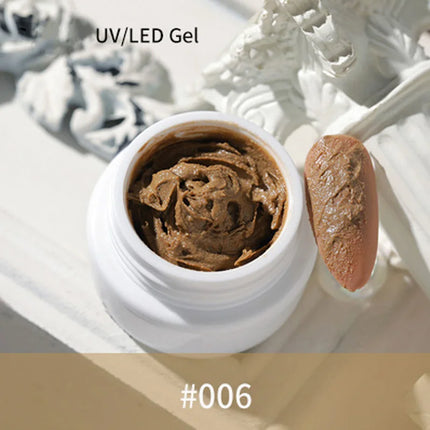 1Jar Drawing Carving Gel Nail Plaster Effect 3D Sand Texture Relief No need Wash Gel Polish UV LED Nails polish Lacquer Varnish