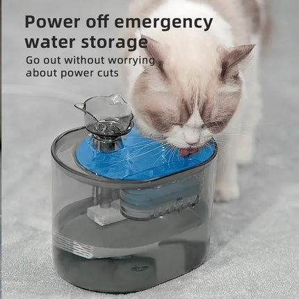 74.39 oz/2.2L, USB Electric Silent Pet Drinking Bowl Automatic Cat Fountain Water Dispenser Filter Cat Water Dispenser Automatic