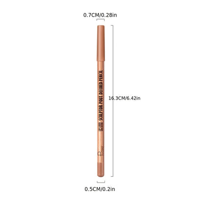 Dual-Purpose Matte Lipstick & Liner Pencil Smooth Easy Apply Non-Drying Lip Contour Pen