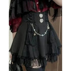 385 black skirt / L