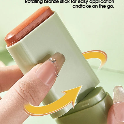 Durable waterproof powder blusher stick, vibrant color, multi color options, rich color display, suitable for daily and holiday