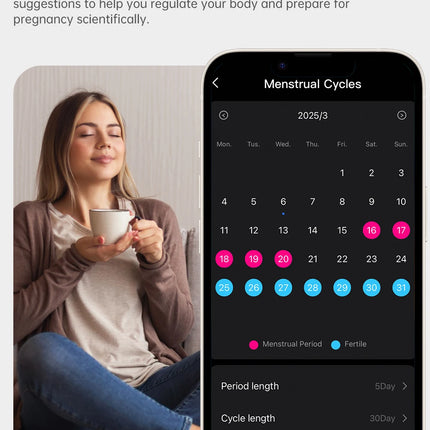 Qino K21 Smart Ring Health Monitor with Smart Touch Information vibration alert 5ATM Waterproof Skin Temperature Measurement