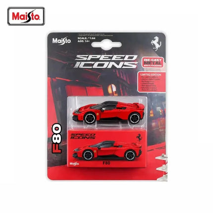 NEW IN STOCK Maisto 1:64 Ferrari F80 Miniature Diecast Alloy Car Model Toy Rubber Tires For Collectors Display Limited Edition