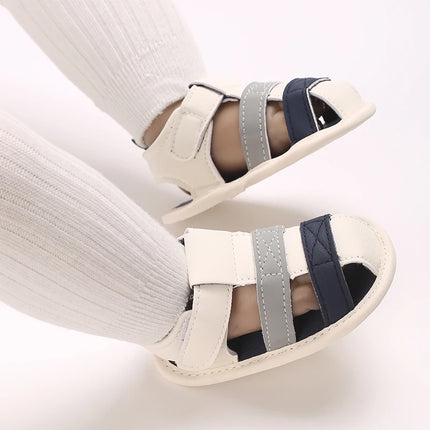 0-18 months cute baby shoes summer small fresh blue bow princess shoes sandals soft and comfortable soles slip walking shoes