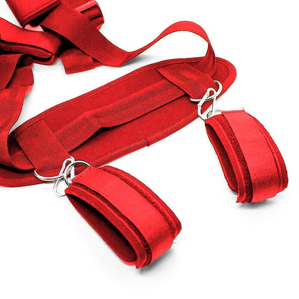 Adults Bed Hand And Foot Restraints Adjustable SM Bondage Straps Toys For Man Restraints Collar Bdsm Slave Goods Couples Game