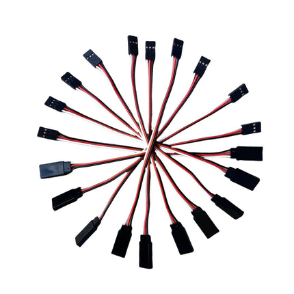 10pcs 100mm 150mm 200mm Servo Extension Cord 300mm 500mm Male to Female 10cm Servo Lead Wire For RC Futaba JR Connector