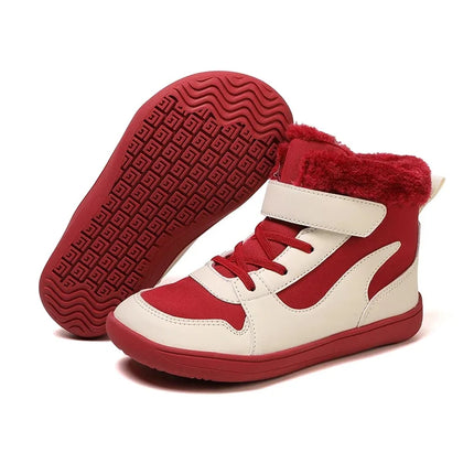 2024 Kids Wide Toe Barefoot Snow Boots | Boys/Girls Winter Minimalist Sneakers | Girls Boys Warm Boot Toddler Little Big Kids