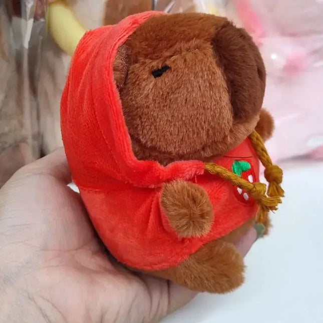 Cute Cartoon Kapibara Pendant Plush Toy Doll Bag Hanging Ornaments Cute Kapila Keychain Doll Car Pendant Desktop Doll Ornaments