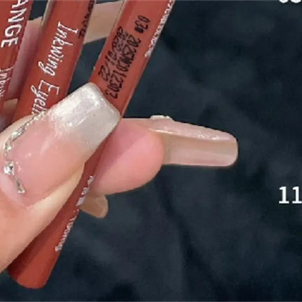 12 Colors Eyeliner Pencil Smooth Wine Red Soft High Pigment Eye Liner Pen Waterproof Matte Aegyosal Lying Silkworm Eyes Makeup