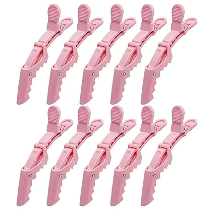 5/10/12/20 Piece Set of Multifunctional Hair Styling Sectioning Clips, Positioning and Partitioning Alligator Clips Suitable for Professional Hairdressers, Women's Hair Clips, Plastic Non-Slip Hair Clips, Professional Hairsty