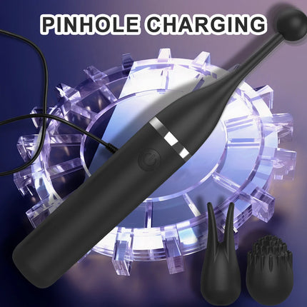 10 Mode Clitoral Nipple Vibrator G-Spot 3 Heads Clitoral Stimulator Anal Vibe Masturbator Adult Toy for Women Man Couple