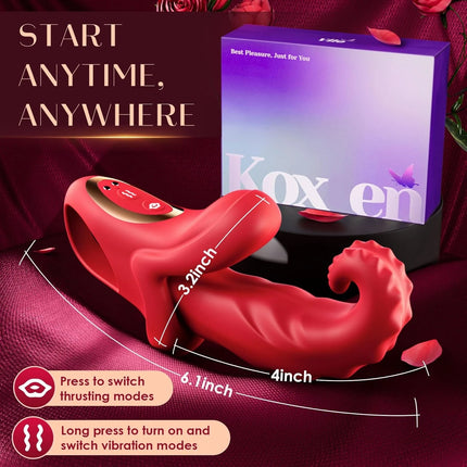 Thrusting Licking Tongue Vibrator for Women G Spot Clit Stimulator Female Masturbation Nipples Vagina Massager Adults Sex Toy