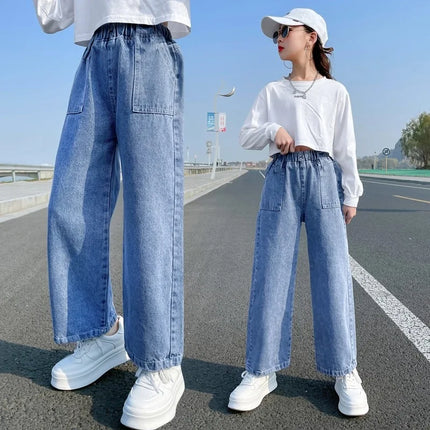 Kids Clothes Baby Girls Pants Sweatpants Children's Clothing Denim jeans Autumn Streetwear Spring Casual Kids Pants