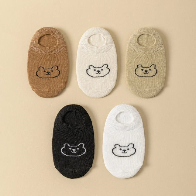 5pairs Baby Socks Low-cut Cute for Toddler Baby Boy& Girl Ankle Socks Children Solid Color