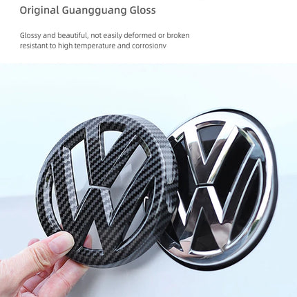 2pcs Emblem Front Grille Rear Trunk Sticker Badge Decals For VW Polo Golf MK6 MK7 MK8 Passat B6 B7 B8 Tiguan CC T-ROC Arteon