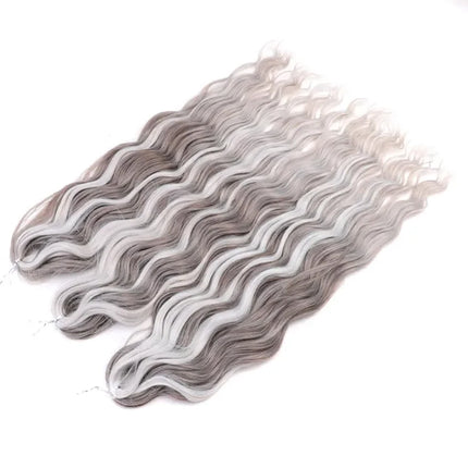 Noble Braiding Hair 300g 24 Inch ANNA Curl Hair Water Wave Twist Crochet Hair Synthetic Rainbow Color Braiding Hair Extensions