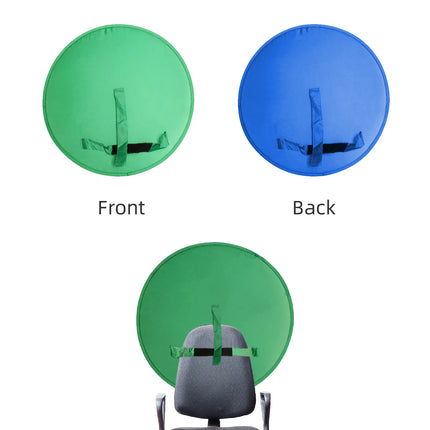 RF08 Game Live Chromakey 2in1 Photography Studio Chair backrest Single-Double Sided Backdrop Background Cloth Green Blue Screen