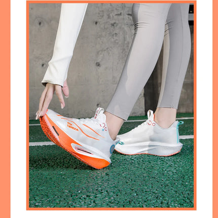 Unisex Carbon Board Running Shoes Professional Marathon Lightweight Bouncing Pad Breathable Ladies Stable Support Sports Shoes