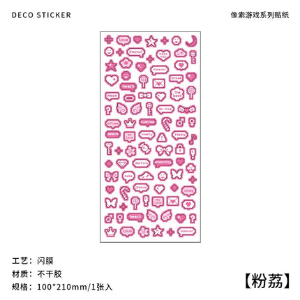 ShuuO 1Pc 6Pcs Cute Cartoon Stickers Toploader Decor Korean Style DIY Laptop Stickers Cute Deco Sticker Korean Stationery