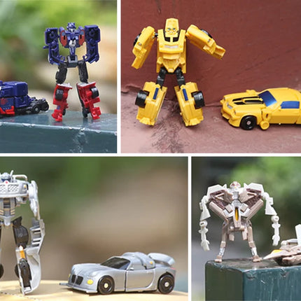 Children Toys Mini Transformation Robot Kit Toys Models 2 In 1 Deformed Car Toy Robots Toys for Kids Gift  Action Figure