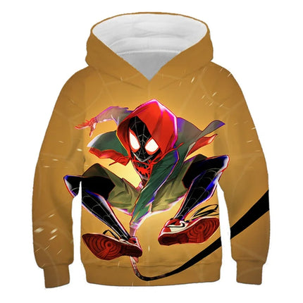 Girls Spring Marvel Hoodie Spider-Man Inspired Avengers 3D Print Baby Boy Clothes Casual Sportswear Hooded