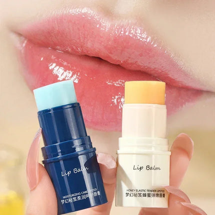 Anti Dry Moisturizing Lip Balm Long Lasting Nourishing Jelly Base Clear Lipstick Women Winter Lip Care Smoothens LipLines Makeup