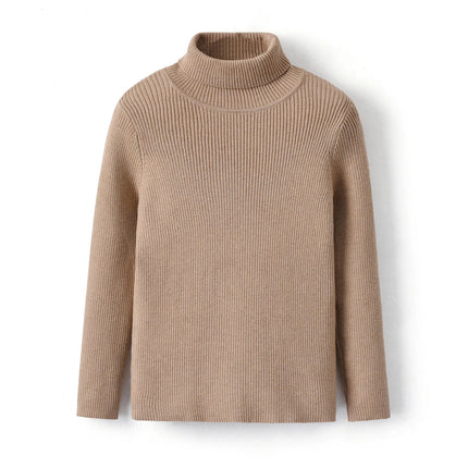 Kids Sweaters Children Autumn Winter Knitted Clothes Boys Girls Wool Knit Stand Collar Pullover Casual Clothing