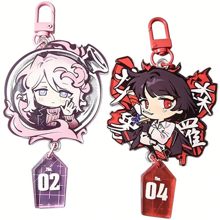 Game Limbus Company Faust Ryoshu Cosplay Keychain Kawaii Acrylic Keyring Key Chain Bag Accessory Decoration Ornament Prop